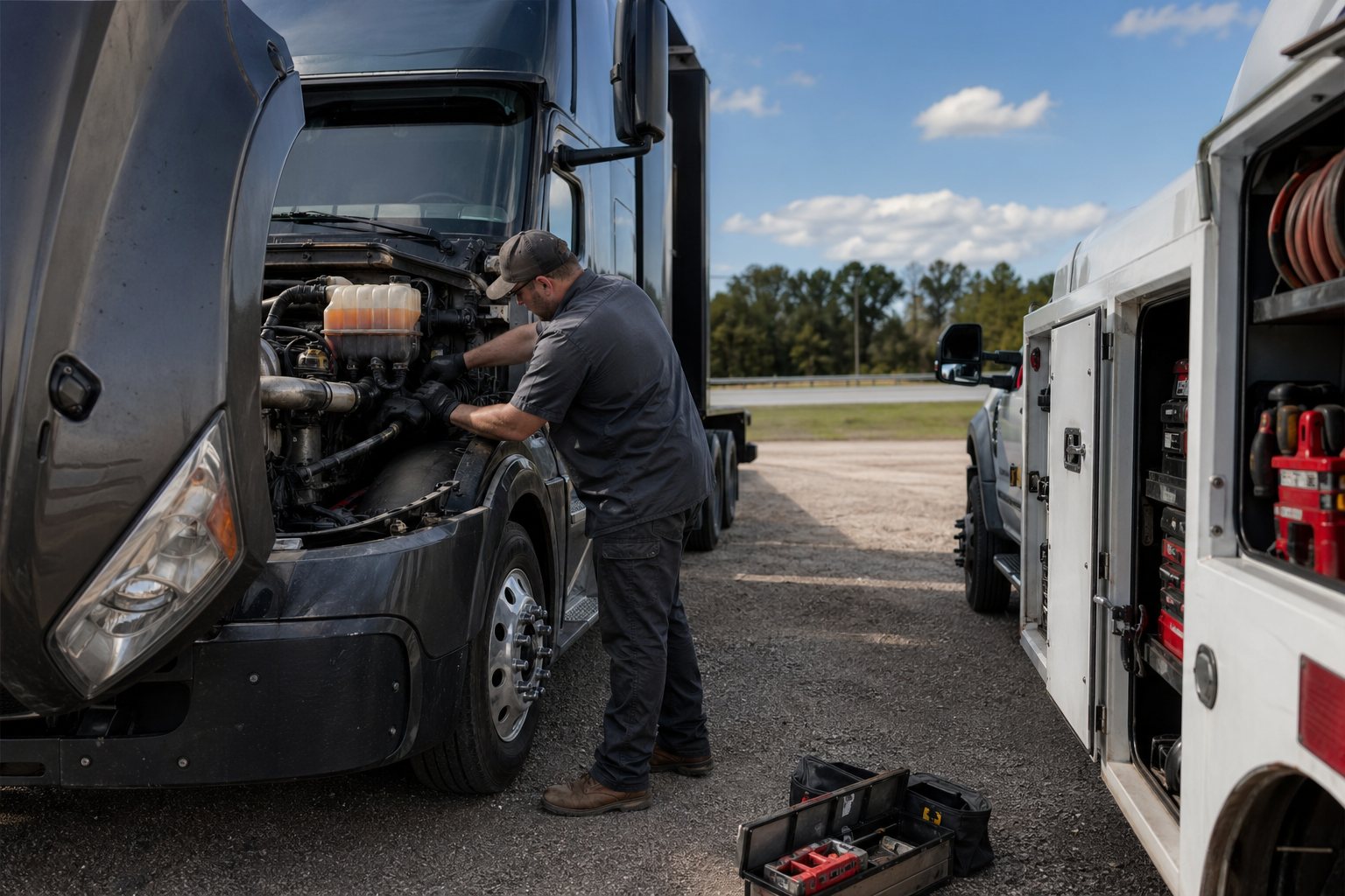 Pasadena mobile truck repair support